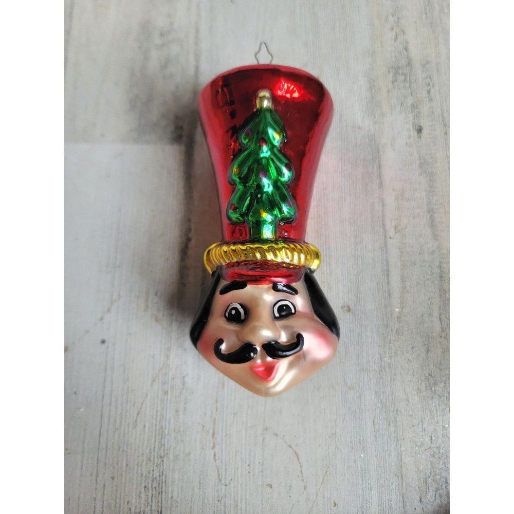 Mark Klaus Vintage 2003 blown glass Nutcracker phase ornament